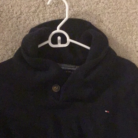 Blue Tommy Hilfiger Sweater w/Bulky Collar - Picture 2 of 4